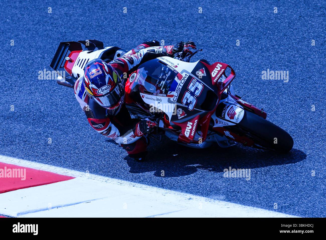 Scarperia, Italien. Juni 2025. Somkit Chantra von Thailand und LRC Honda während der MotoGP GP9 Gran Premio d'Italia Brembo - Qualyfing auf Mugello Circuit Credit: dpa/Alamy Live News Stockfoto