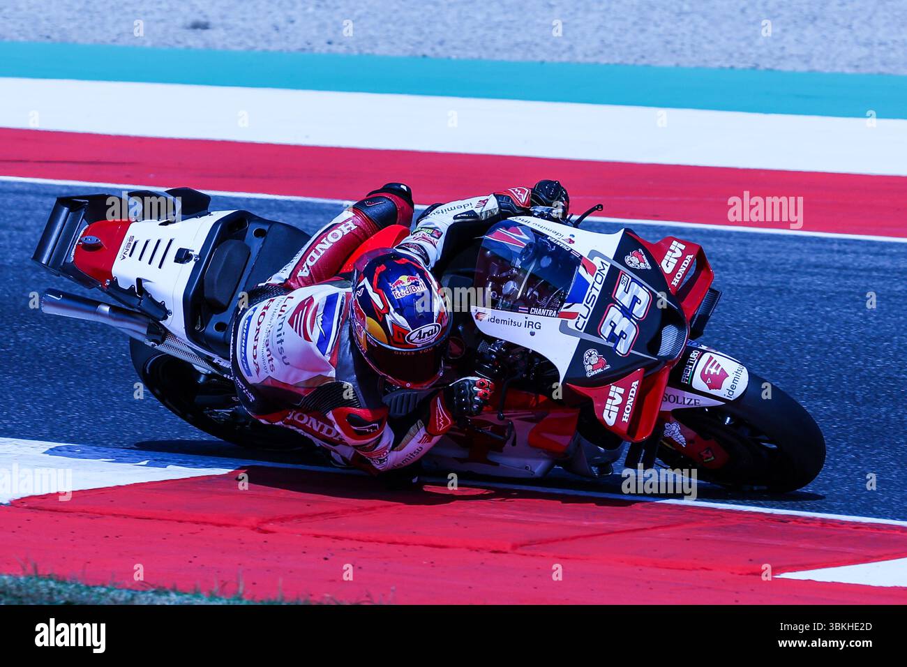 Scarperia, Italien. Juni 2025. Somkit Chantra von Thailand und LRC Honda während der MotoGP GP9 Gran Premio d'Italia Brembo - Qualyfing auf Mugello Circuit Credit: dpa/Alamy Live News Stockfoto