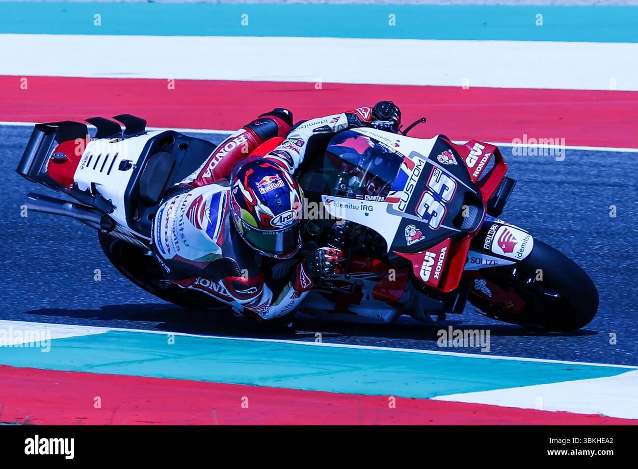 Scarperia, Italien. Juni 2025. Somkit Chantra aus Thailand und LRC Honda treten beim MotoGP GP9 Gran Premio d'Italia Brembo an – Qualifying auf dem Mugello Circuit. Quelle: SOPA Images Limited/Alamy Live News Stockfoto