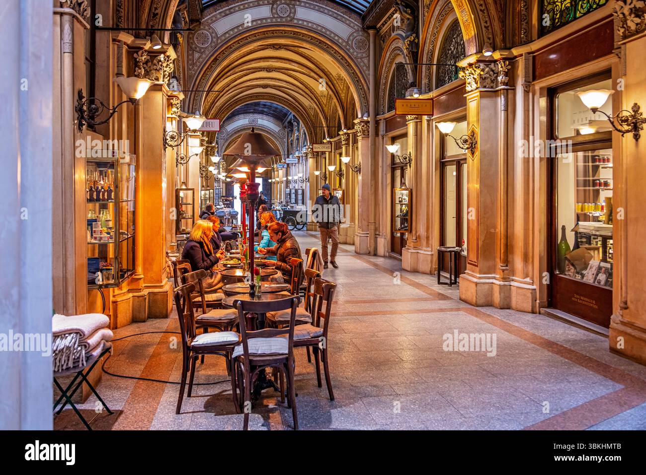 Ferstel Passage, Wien, Österreich Stockfoto