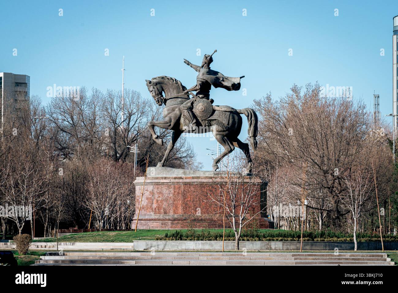 Amir Temur Statue, Taschkent, Usbekistan Stockfoto