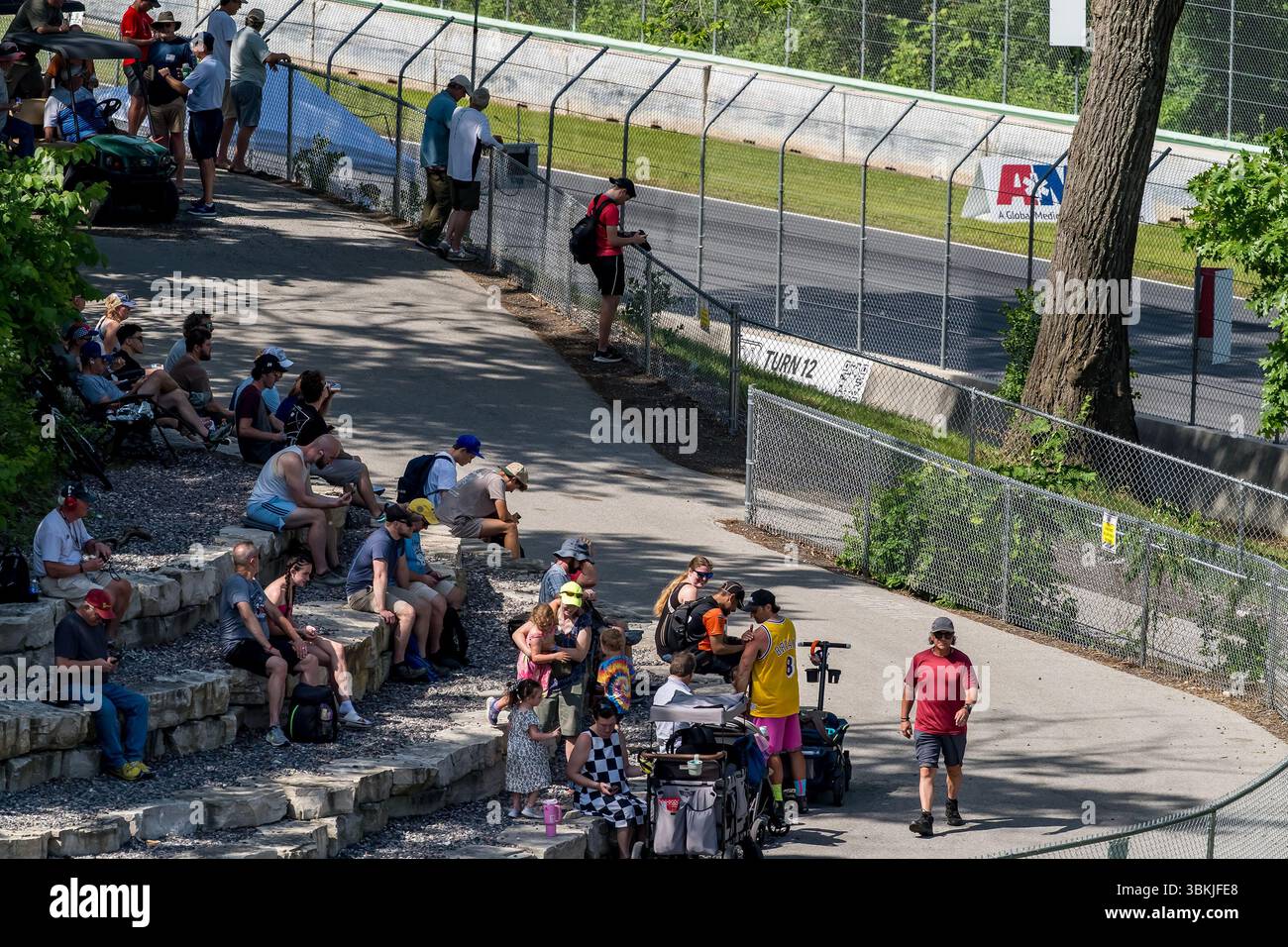 Elkhart Lake, Wi, USA. Juni 2025. Road America ist Austragungsort der NTT INDYCAR-SERIE für den XPEL Grand Prix in Elkhart Lake, WI. (Kreditbild: © Walter G. Arce Sr./ASP via ZUMA Press Wire) NUR REDAKTIONELLE VERWENDUNG! Nicht für kommerzielle ZWECKE! Quelle: ZUMA Press, Inc./Alamy Live News Stockfoto