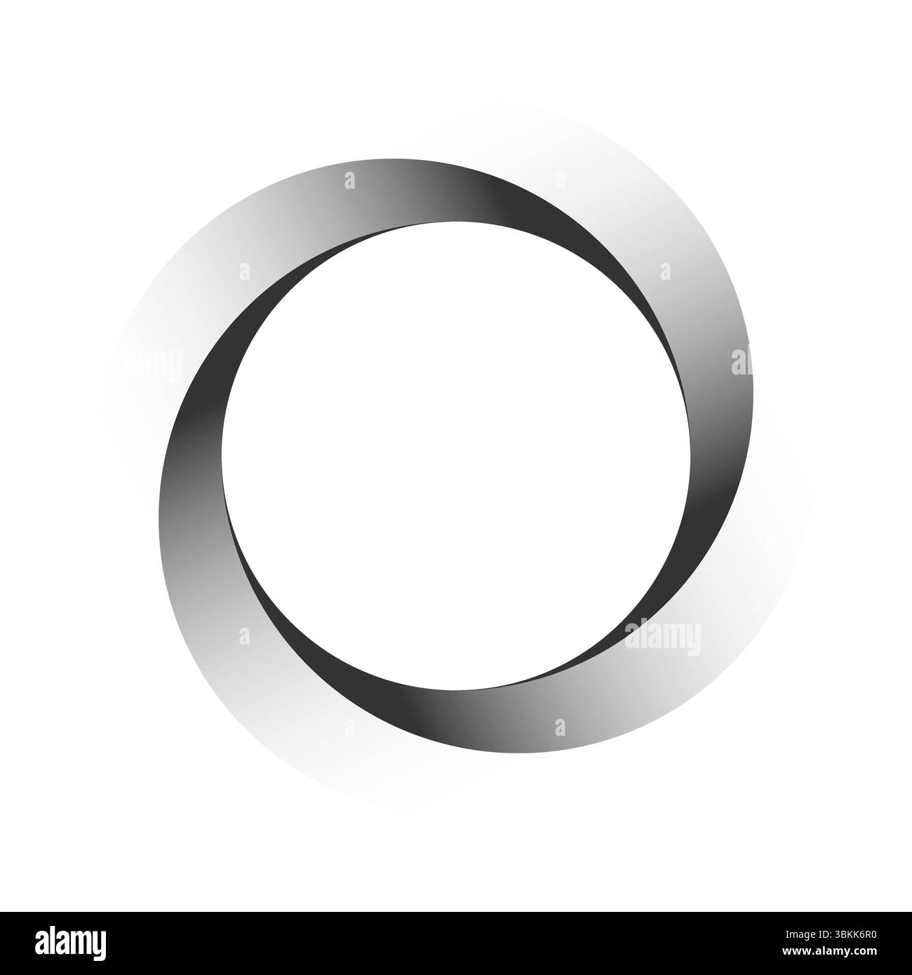 Wirbelsymbol-Vektor-Illustration eines Kreisverlaufsfarbverlaufs auf weißem Hintergrund Stock Vektor