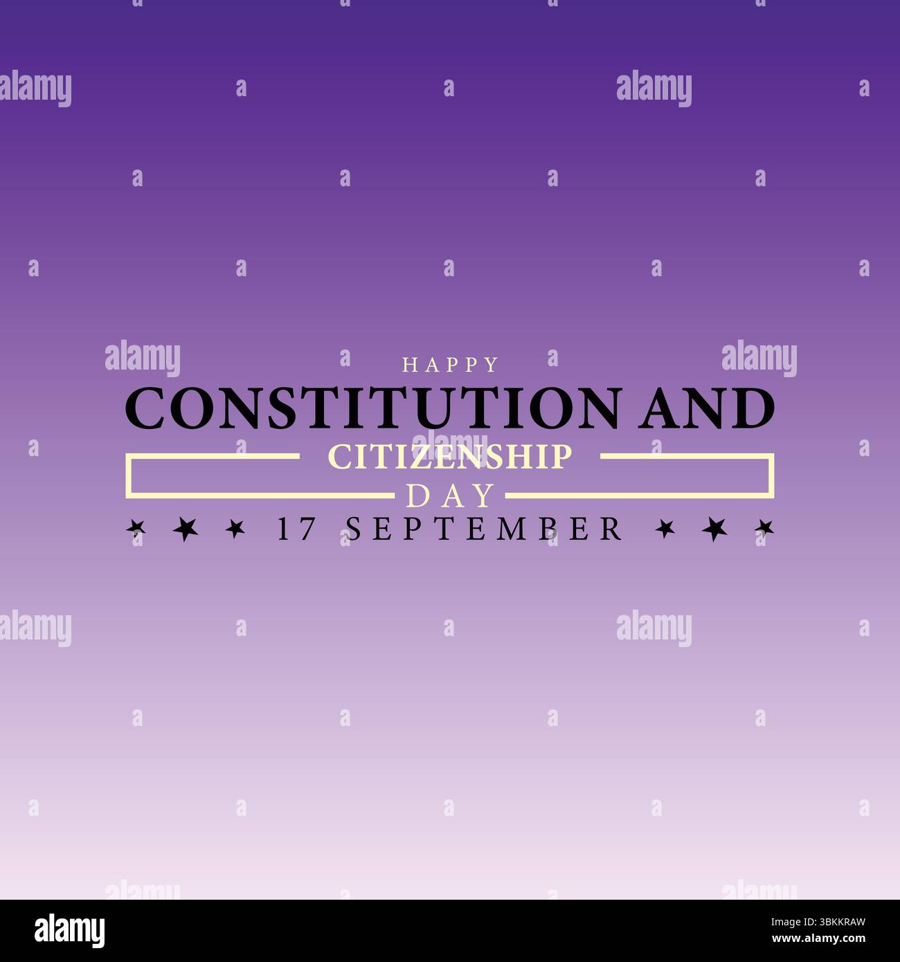 Gemeinsam feiern wir den Civic Stolz, der den Tag der Verfassung und den Tag der Unionsbürgerschaft ehrt Stock Vektor