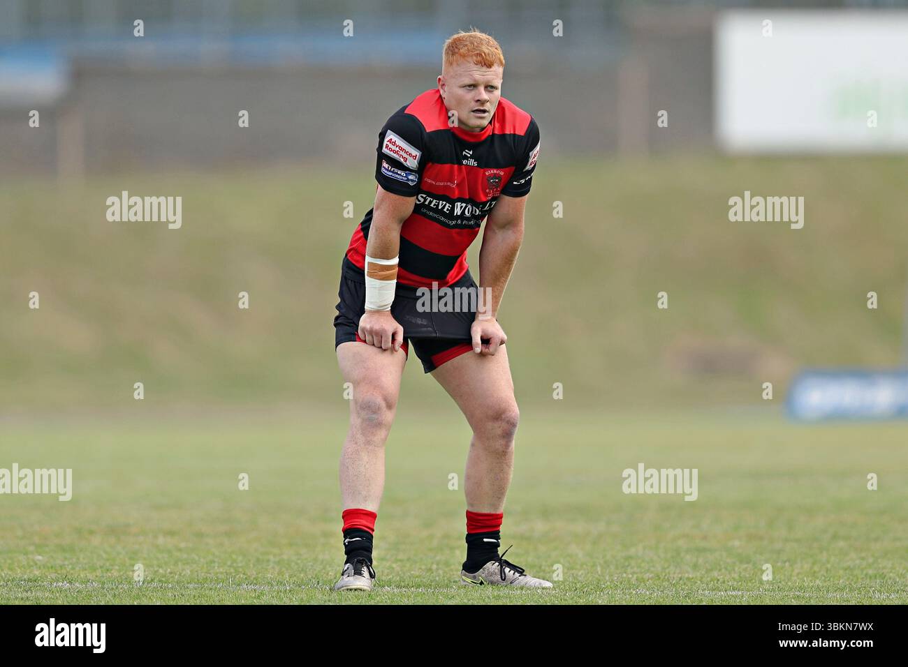 Josh Wood of Barrow Raiders während des Betfred Championship Matches Hunslet RLFC gegen Barrow Raiders im South Leeds Stadium, Leeds, Vereinigtes Königreich, 22. Juni 2025 (Foto: Sam Eaden/News Images) in Leeds, Vereinigtes Königreich am 22. Juni 2025. (Foto: Sam Eaden/News Images/SIPA USA) Stockfoto