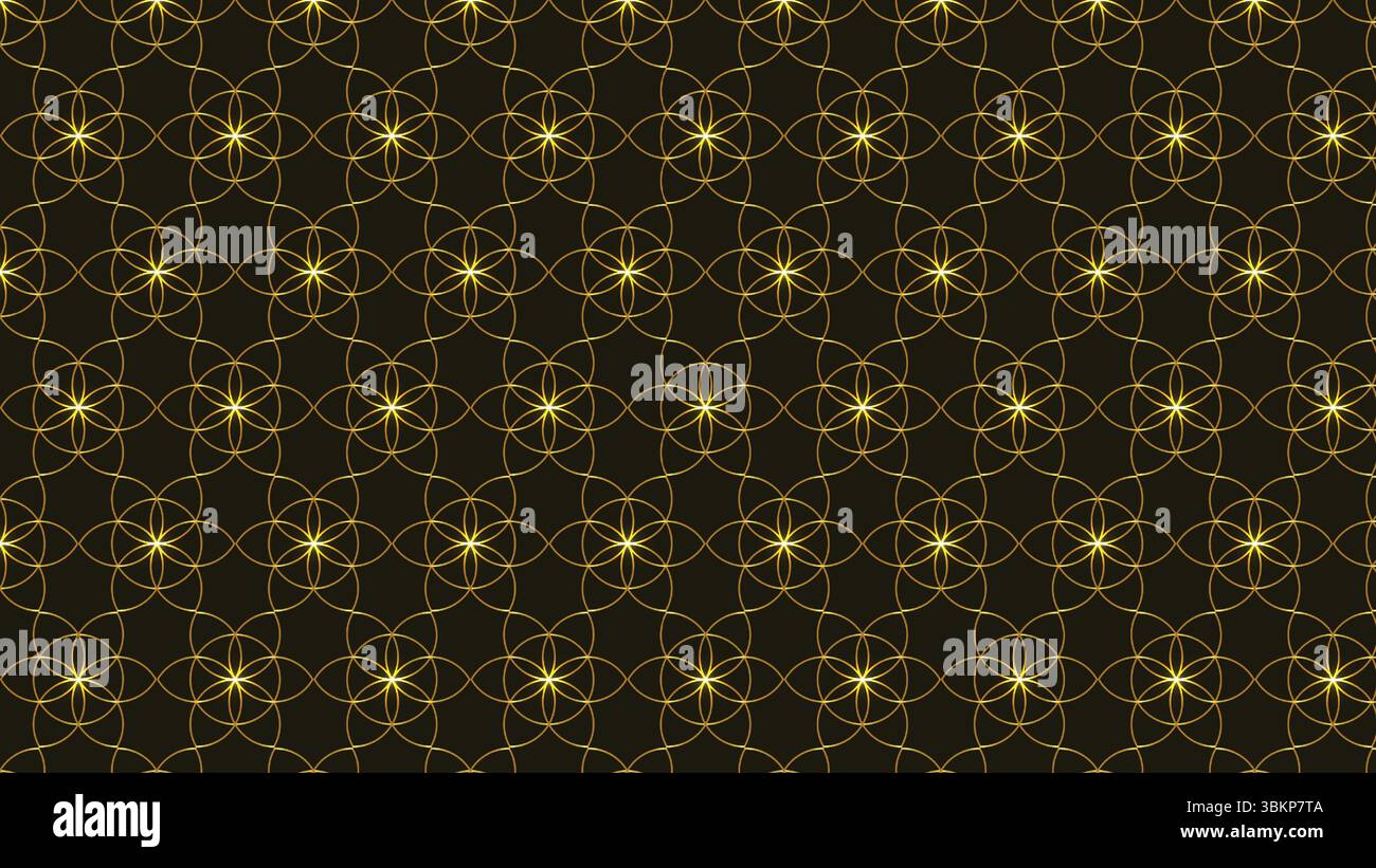 Goldener Mustervektor. Elegantes Blumendesign. Atemberaubender Hintergrund. Dunkle Blumengrafiken. Dekorative Vektorkunst. Stilvolle Textur. Einzigartiges Kunstmuster. Stock Vektor