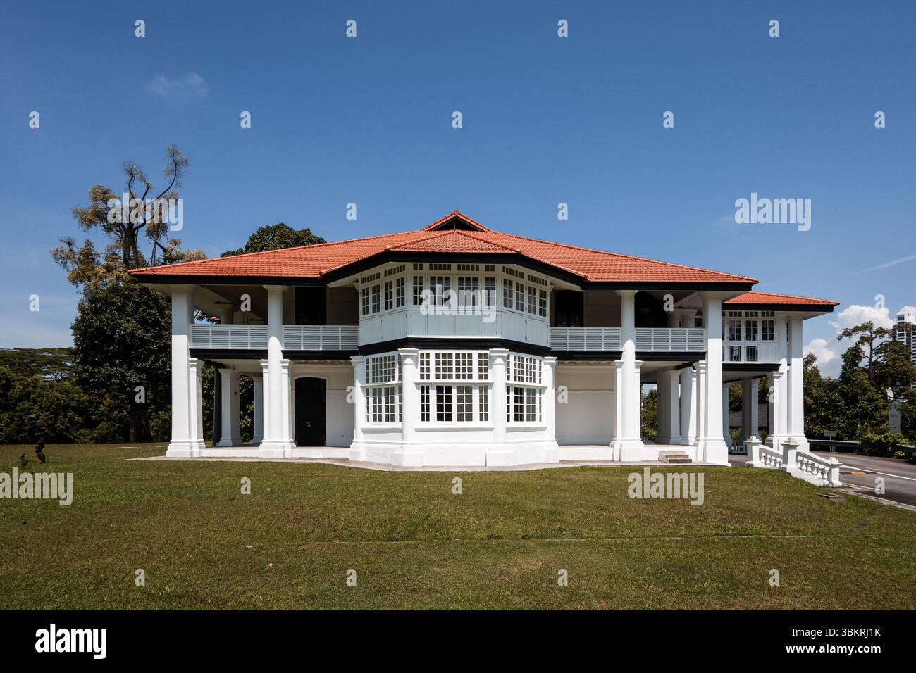 Galopp Extension of the Singapore Botanical Gardens, Botanical Art Gallery, Inverturret Stockfoto