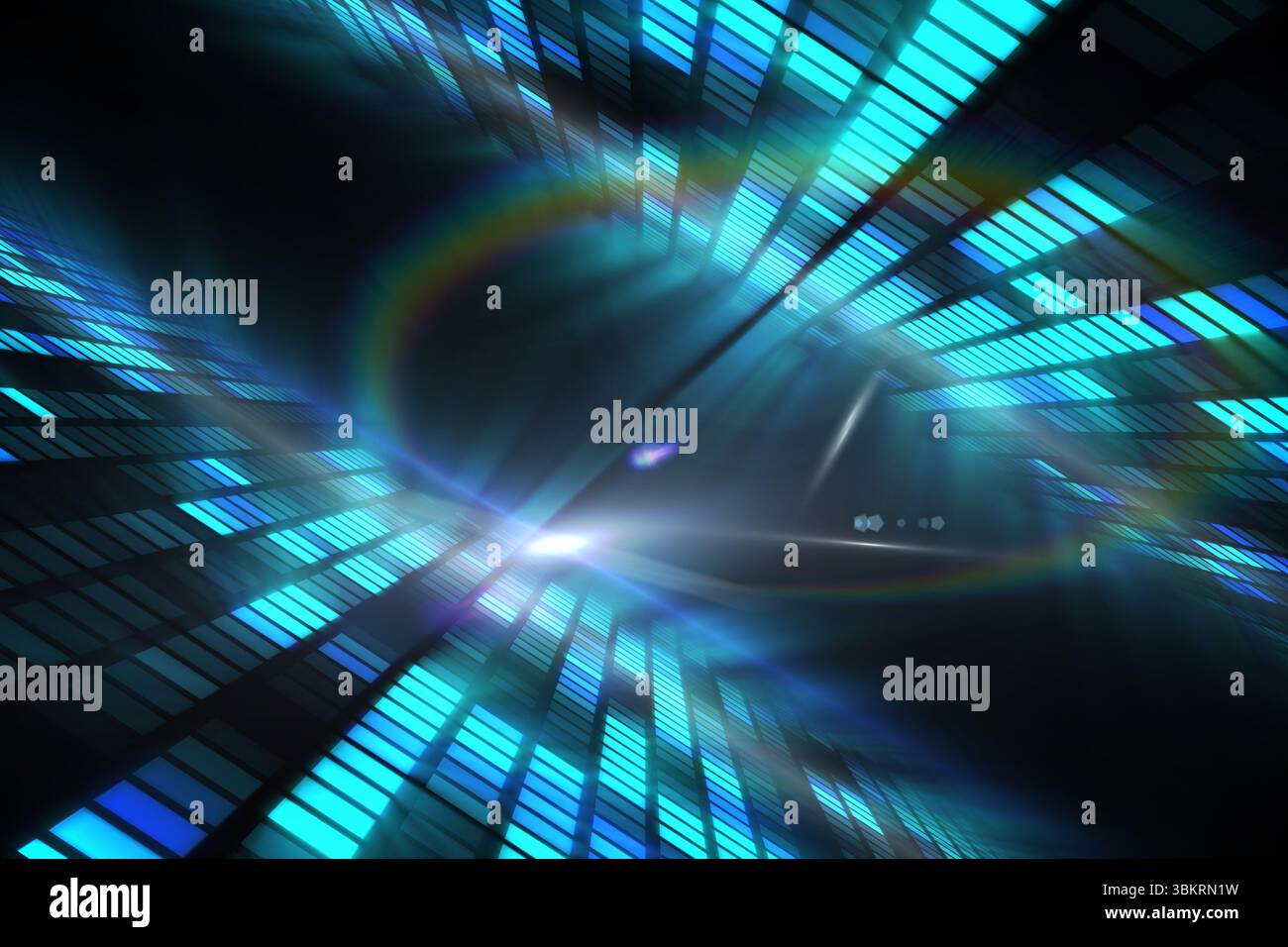 Digital generiertes cooles Disco-Design Stockfoto