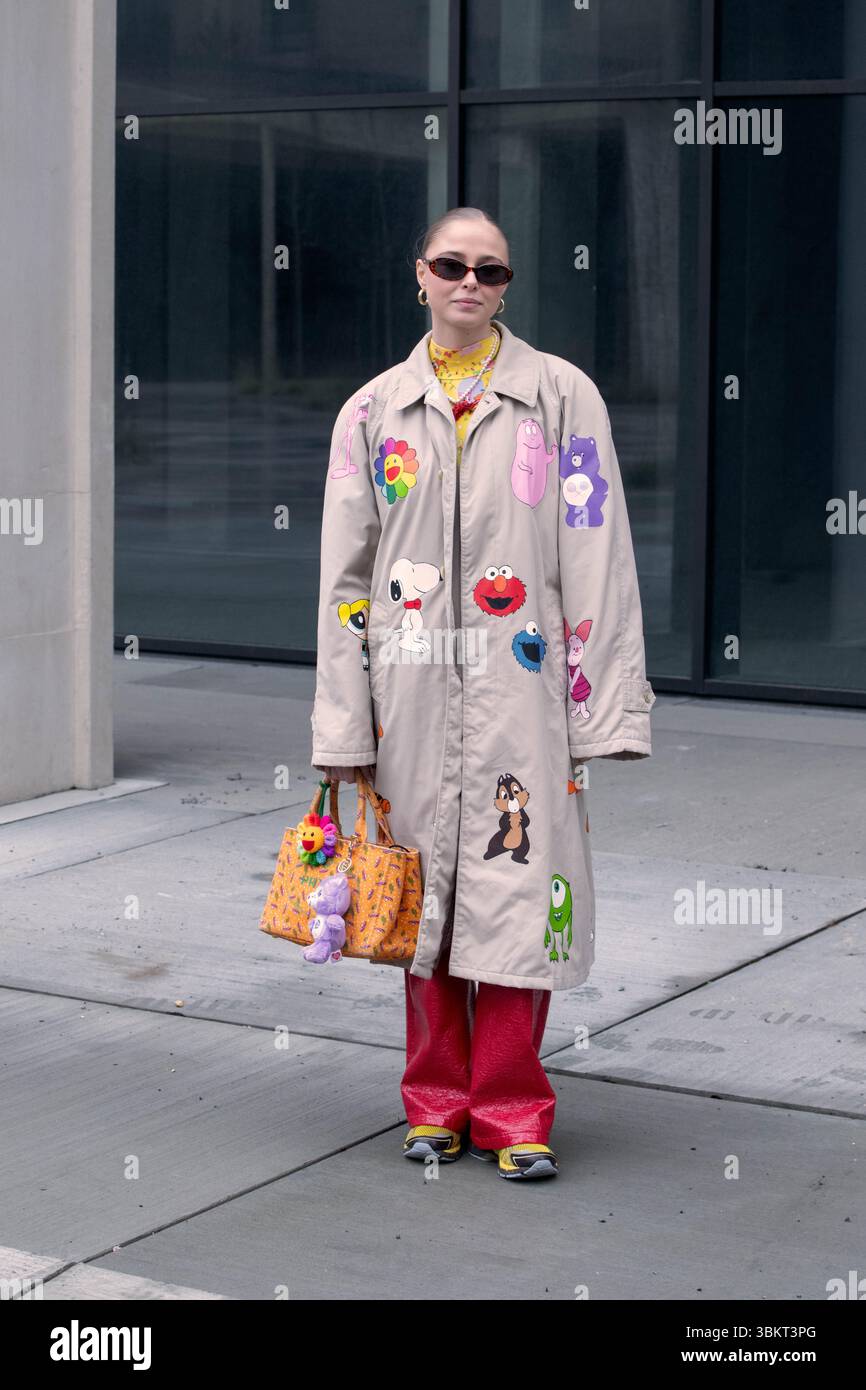 ANAIS Van Oekel auf der Kopenhagener Fashionweek 2025 Stockfoto