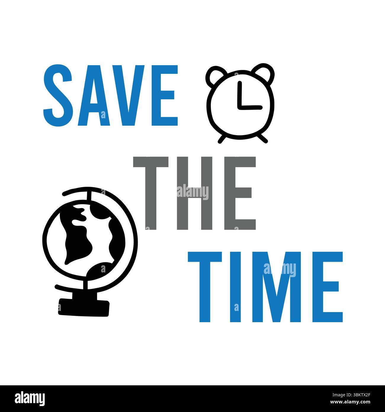 Sparen Sie Zeit Stock Vektor