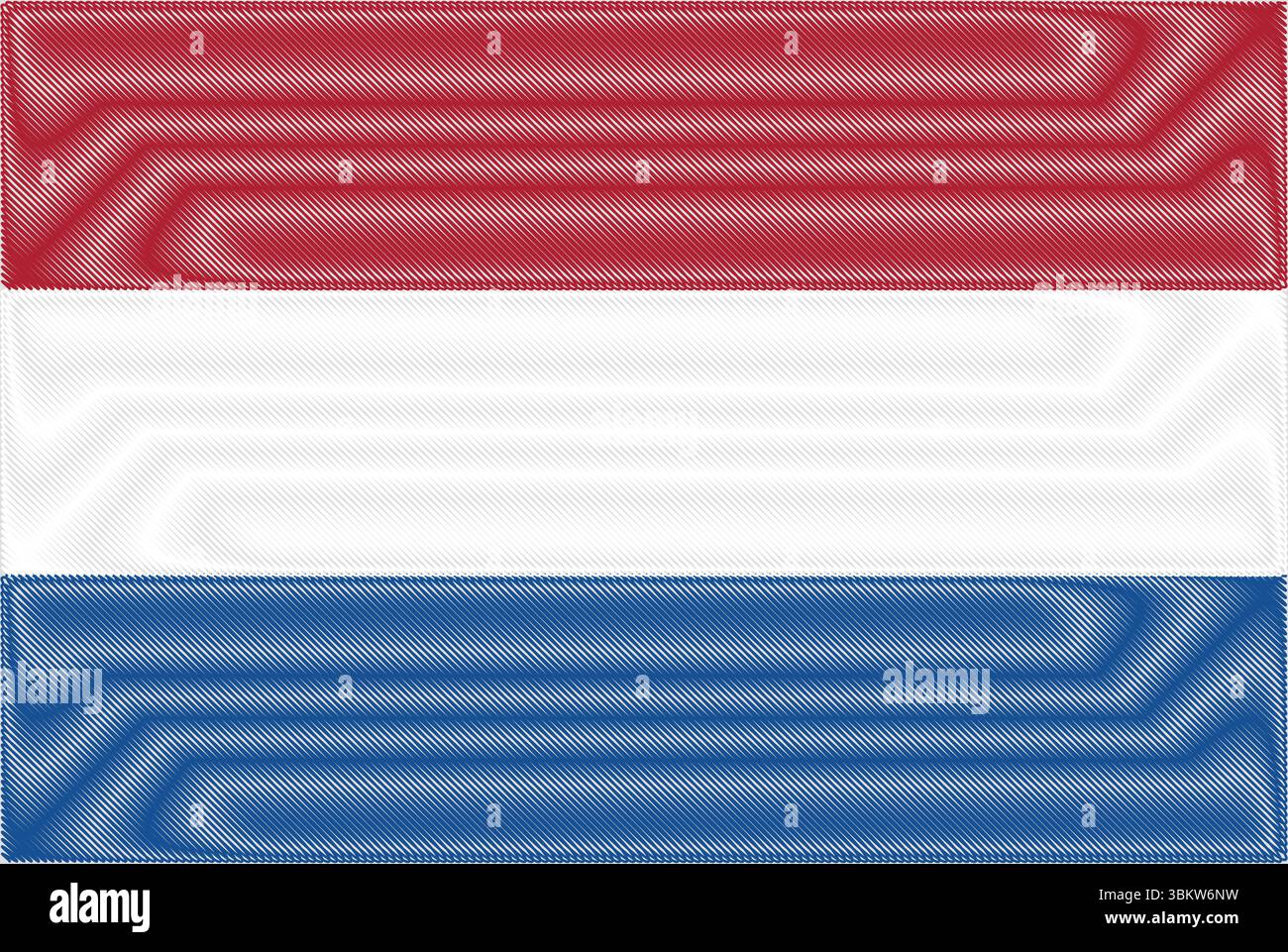 Niederlande Befreiungstag 5. Mai. Scribble Stil Niederlande Flagge Vektor Hintergrund. Poster, Karte, Banner. Stock Vektor