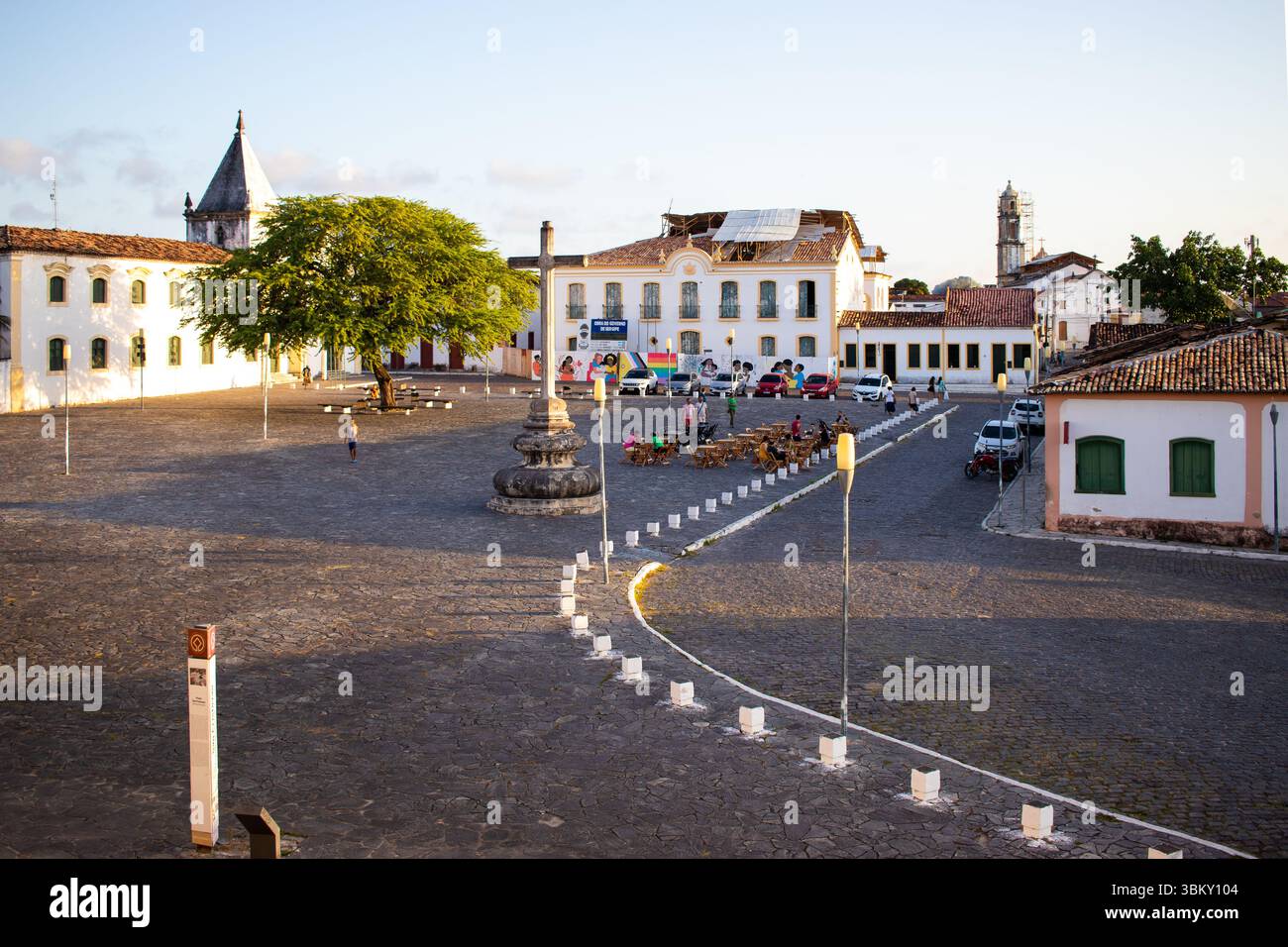 São Francisco Square, ein Weltkulturerbe, in São Cristovão, Sergipe, Brasilien. Stockfoto