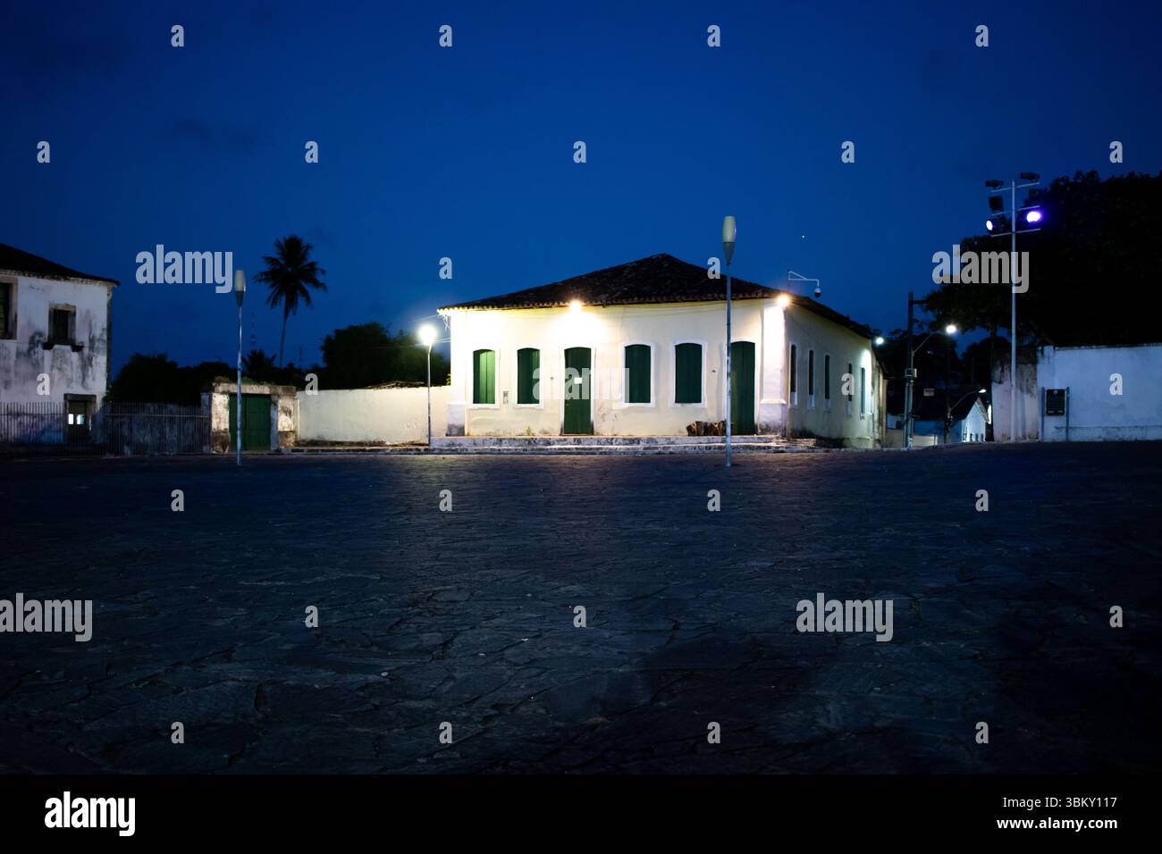 São Francisco Square, ein Weltkulturerbe, in São Cristovão, Sergipe, Brasilien. Stockfoto