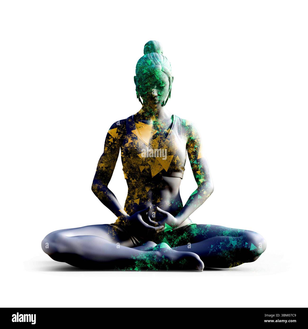 Deep Sleep Meditation Healing als ruhiges Hintergrundkonzept Stockfoto