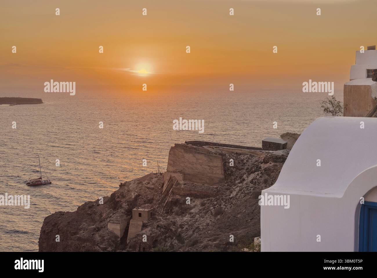 Sonnenuntergang, Ios, Santorin, Griechenland Stockfoto
