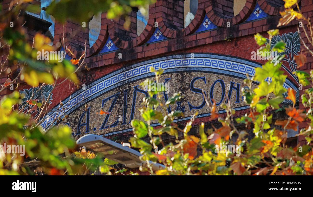 Art-Deco-Details des G. A. Zink & Sons Building 56 Oxford Street, Sydney Stockfoto