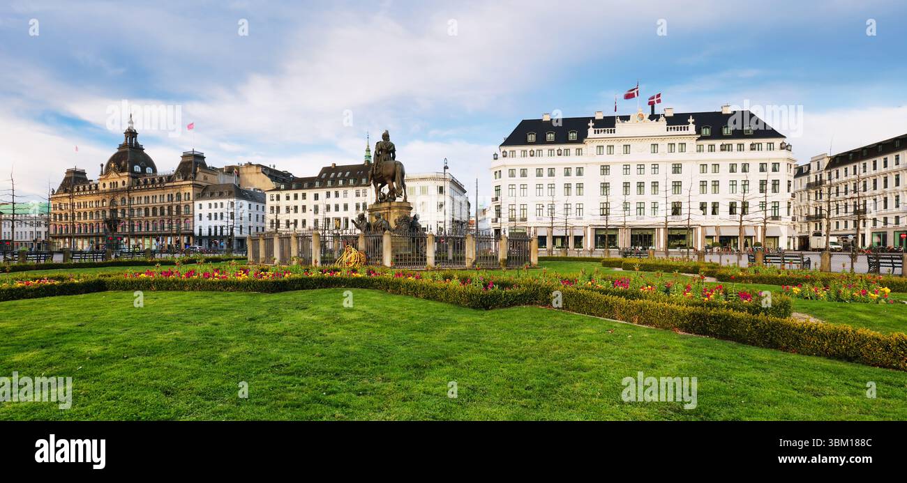 Kongens Nytorv - zentraler Platz von Kopenhagen auf Dänemark Stockfoto