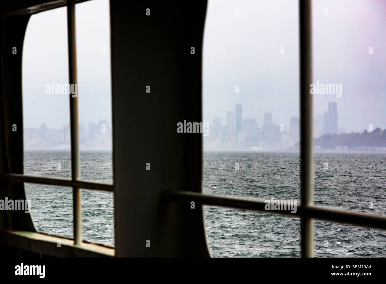 Walla Walla Fähre, Blick auf Seattle, Washington State, USA. Stockfoto