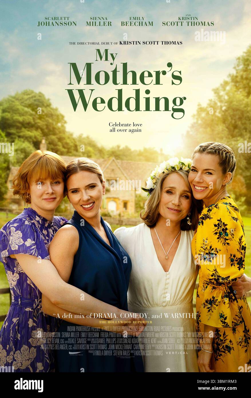My Mother's Wedding (2023) von Jane Doe mit Emily Blunt, Scarlett Johansson, Rachel Weisz und Olivia Colman. Ein herzliches Drama über eine Frau, die sich auf die Hochzeit ihrer Mutter vorbereitet, und die Dynamik der Familie, die sich entfaltet. US-Poster NUR FÜR REDAKTIONELLE ZWECKE. Quelle: BFA/Sony Pictures Stockfoto