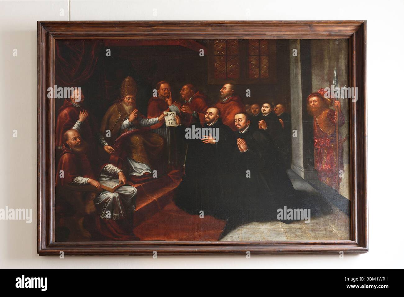 Wien, Österreich. Kirche am Hof (Kirche am Hof), Kirche der neun Engelschöre, Papst Paul III. Genehmigte 1540 den Entwurf für den Jesuitenorden Stockfoto