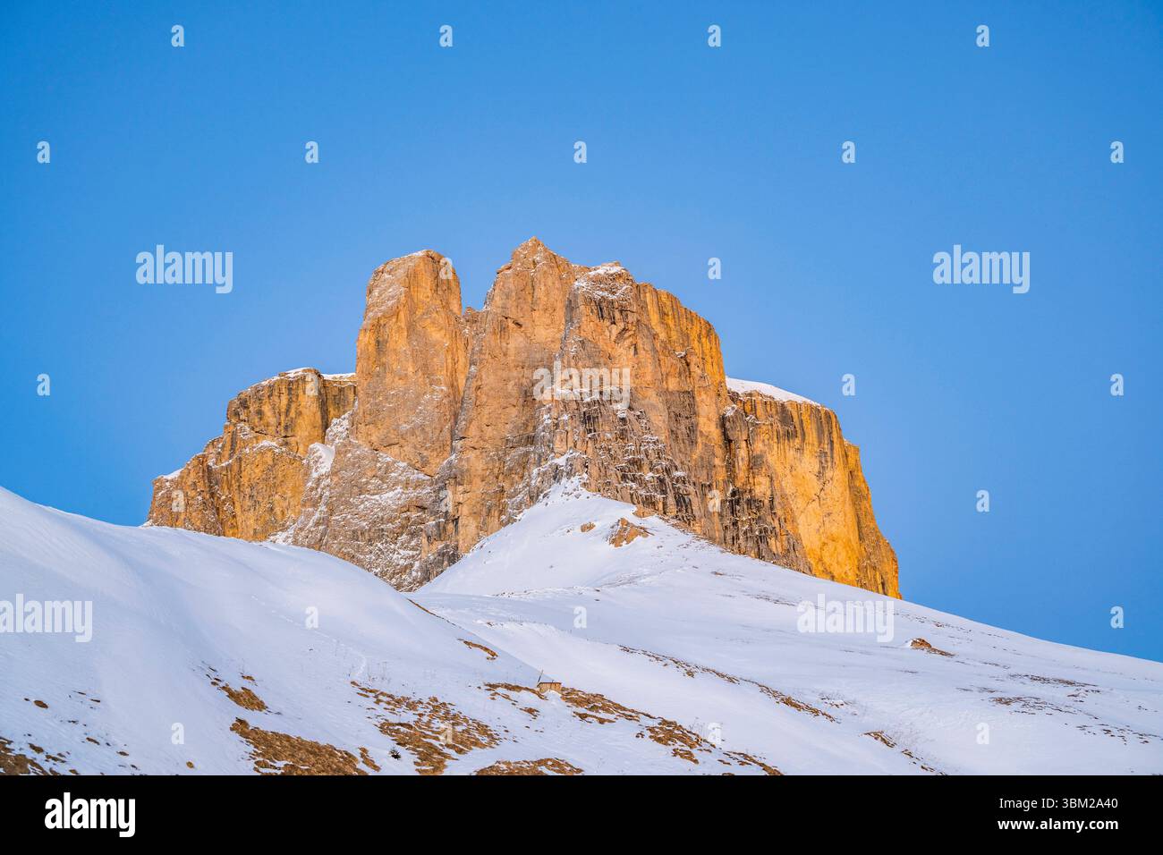 Schneebedeckte Sextner Dolomiten, Italien, Südtirol, Trentino-Südtirol Stockfoto