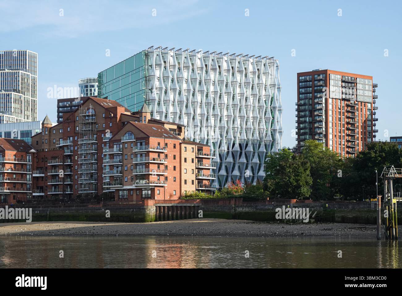 Botschaft der Vereinigten Staaten von Amerika in Nine Elms, London England Vereinigtes Königreich Großbritannien Stockfoto