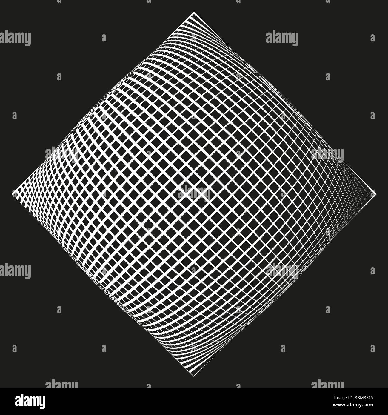 Rhombus-Gittermuster. Textur diagonaler Linien. Vektor der geometrischen Form. Abstraktes Grafikelement. Stock Vektor