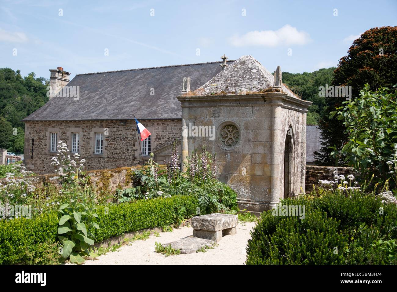 Jardin médiéval, Léhon Stockfoto