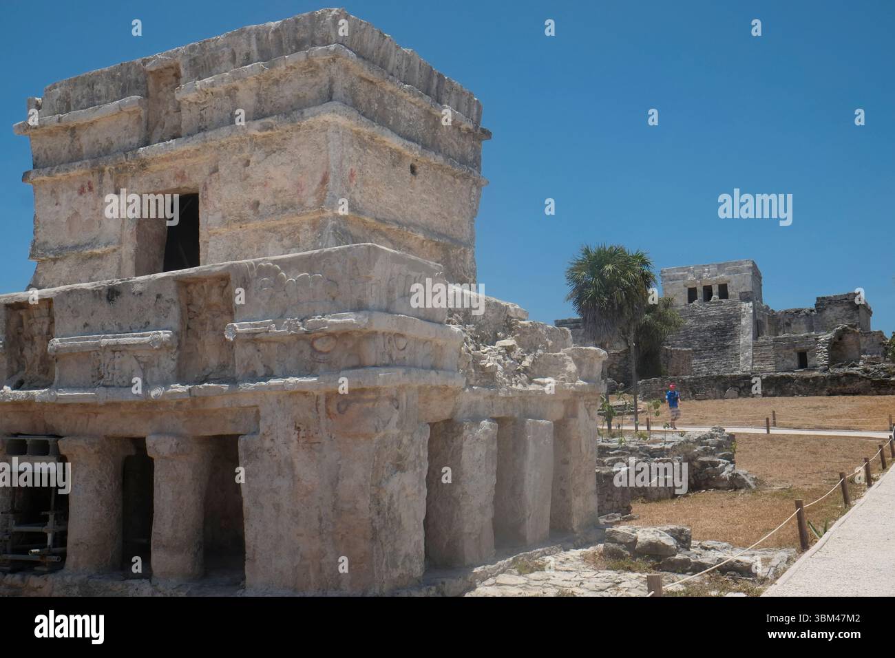 Tulum, Mexiko. Maya-Ruinen und Tempel Stockfoto