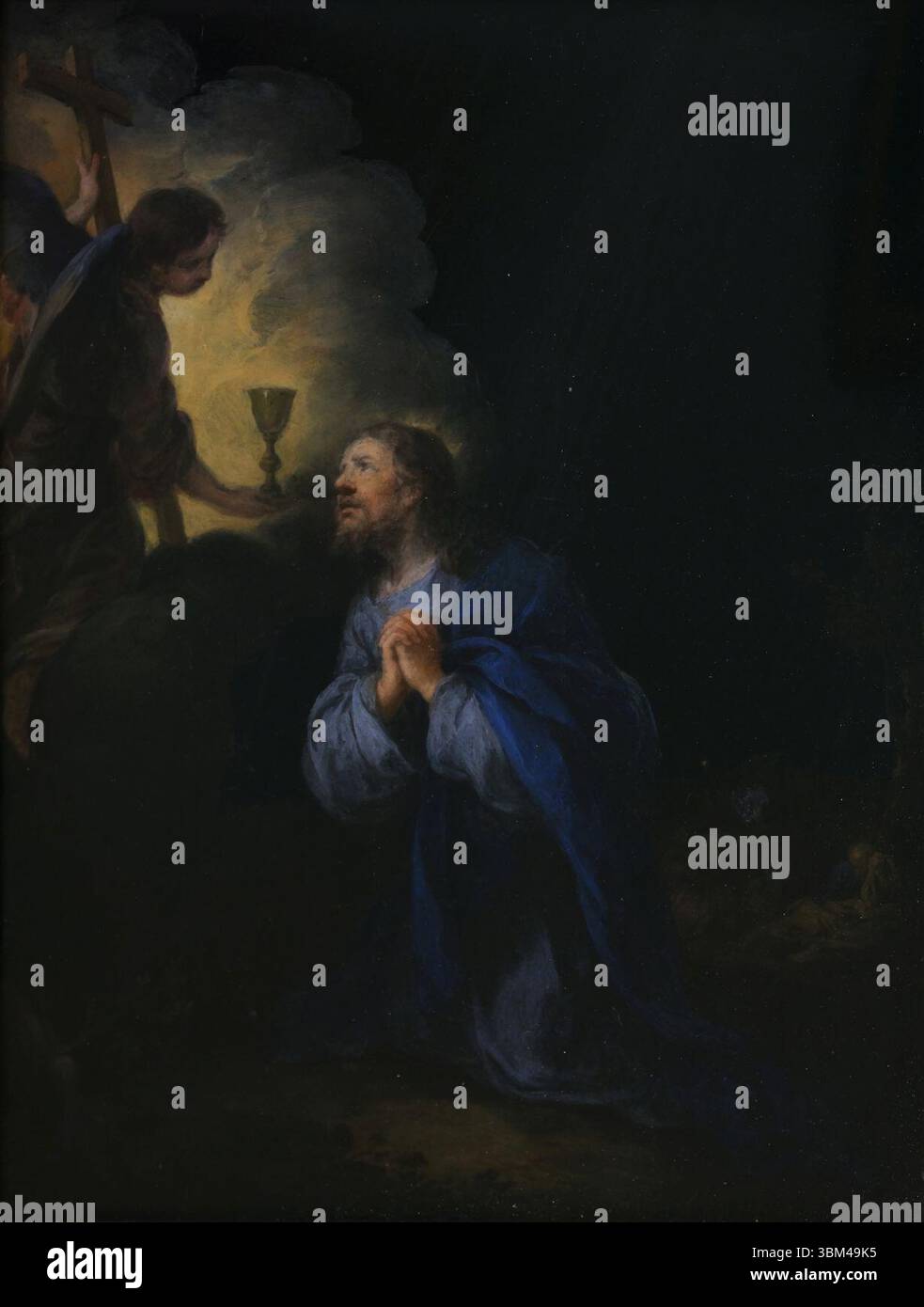 Le Christ au jardin des oliviers - Esteban Murillo Stockfoto