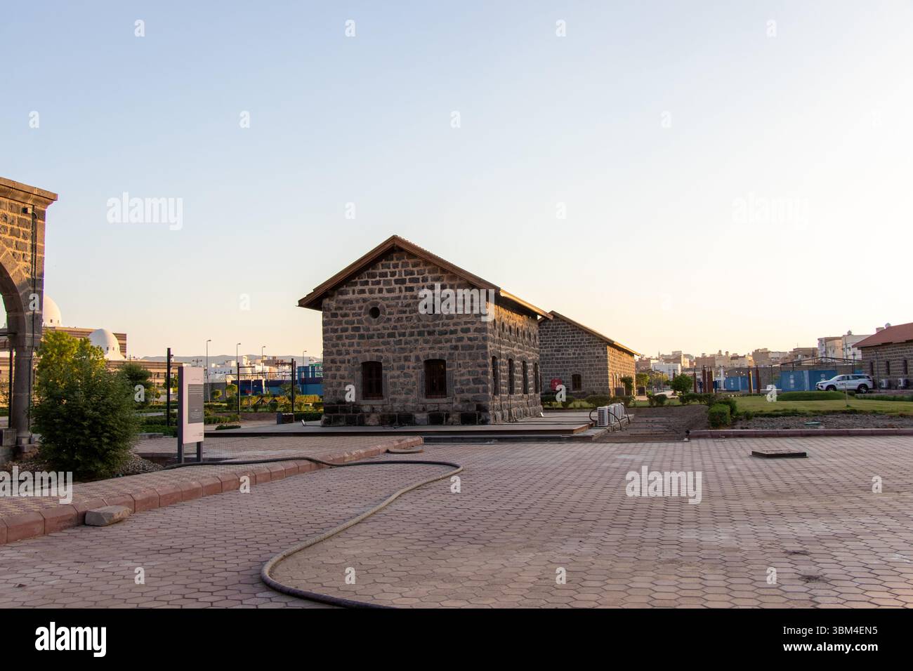 Saudi-Arabien 1. Oktober 2024. Ehemaliger Bahnhof der Hejaz-Eisenbahn in Medina. Osmanische Gebäude in Medina. Stockfoto