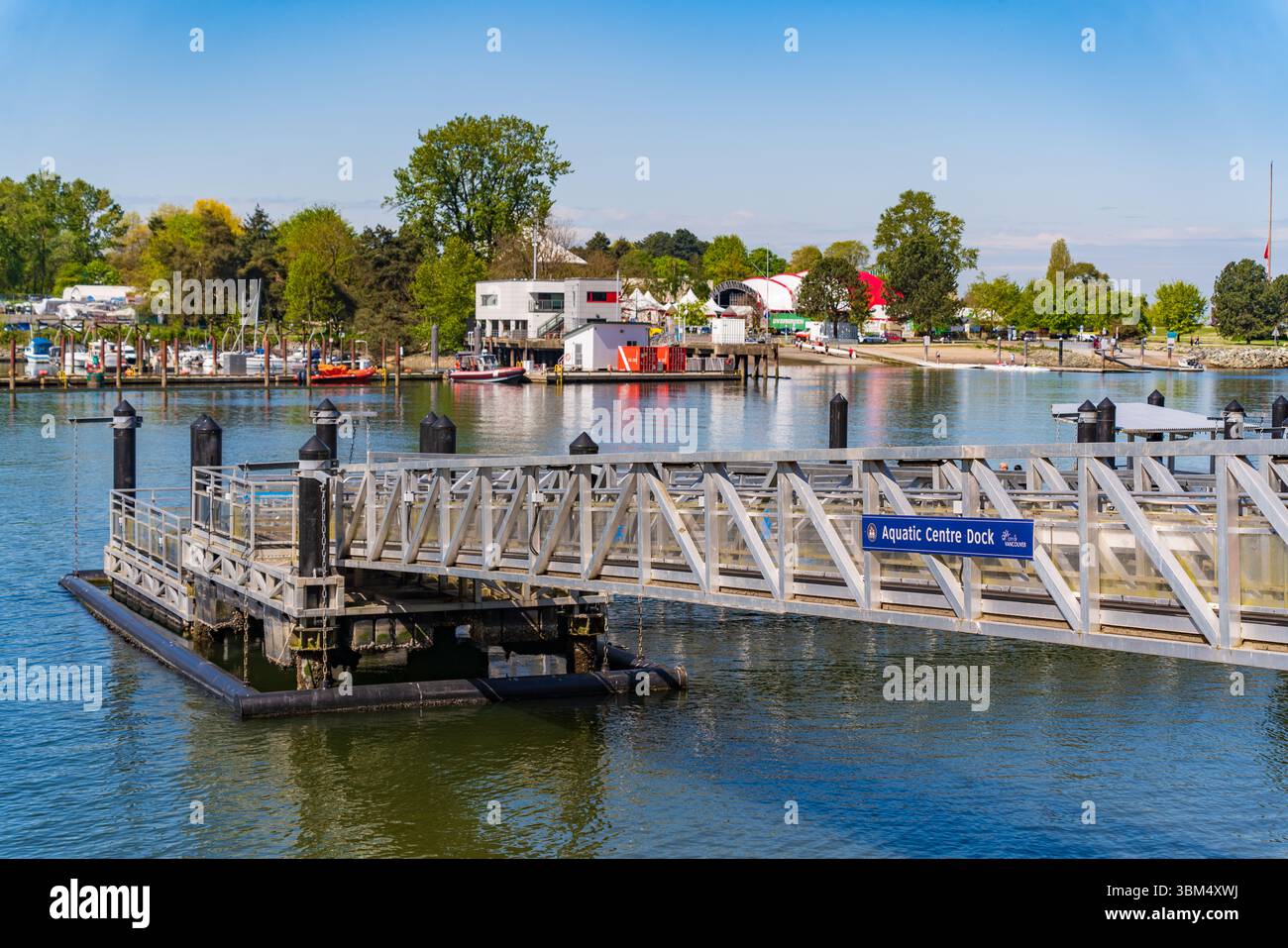 Aquatic Centre Ferry Dock in Vancouver, Kanada Stockfoto