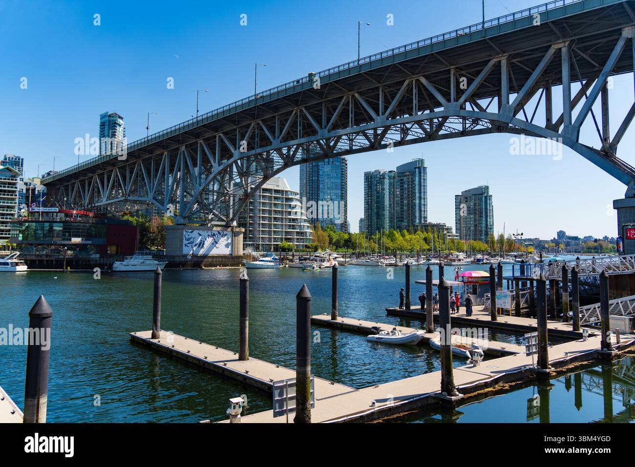 Fähranleger auf Granville Island in Vancouver, Kanada Stockfoto