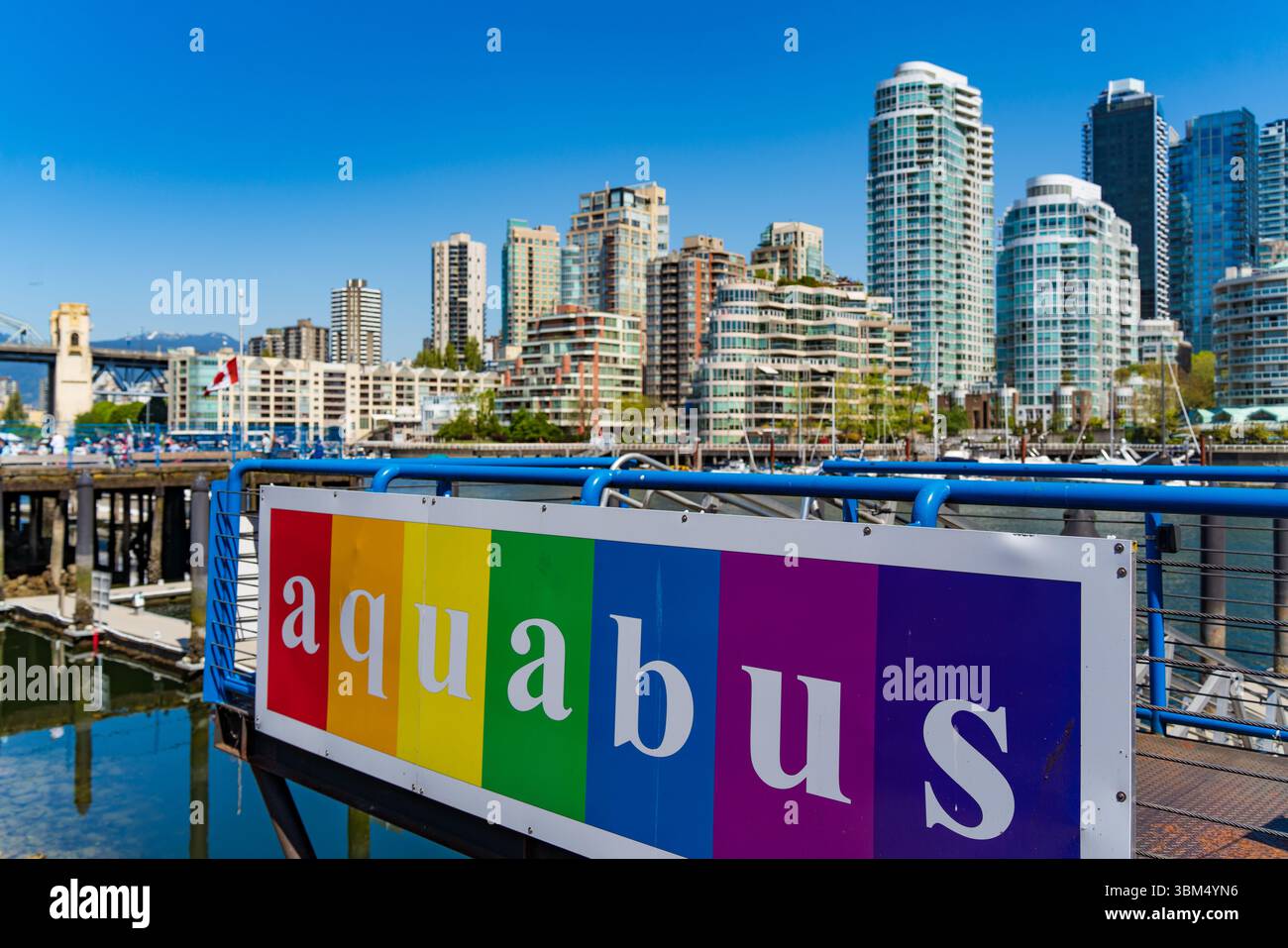 Aquabus, ein Transportservice auf dem Wasser in Vancouver, Kanada Stockfoto
