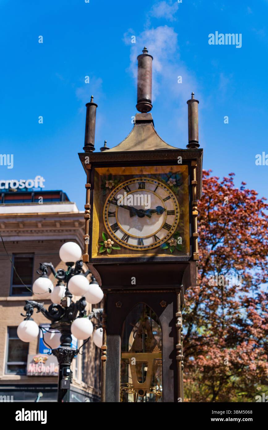 Gastown Dampfuhr in Vancouver, Kanada Stockfoto