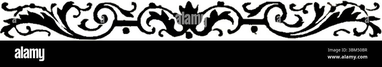 LeConte de Lisle - Poèmes barbares - Bandeau (Seite 257). Stockfoto