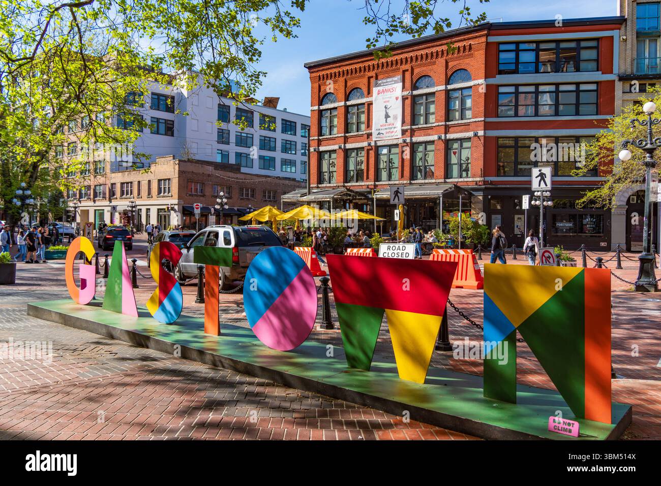 Blick auf Gastown in Vancouver, Kanada Stockfoto