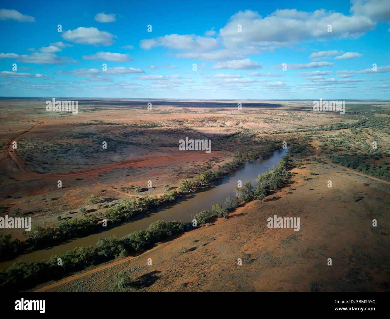 Eringa Waterhole, Mt Dare Road, Australien. Stockfoto