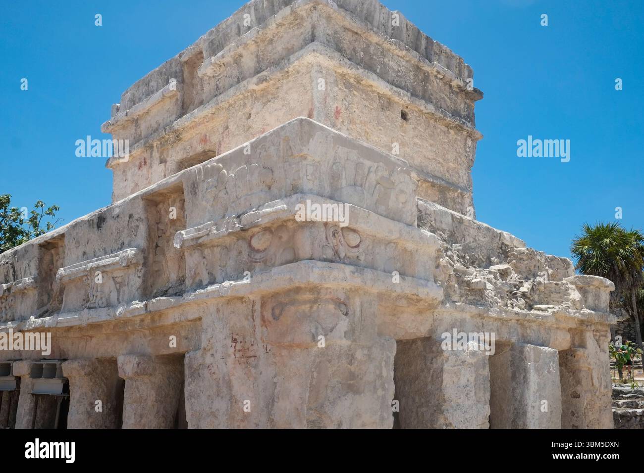 Tulum, Mexiko. Maya-Ruinen und Tempel Stockfoto