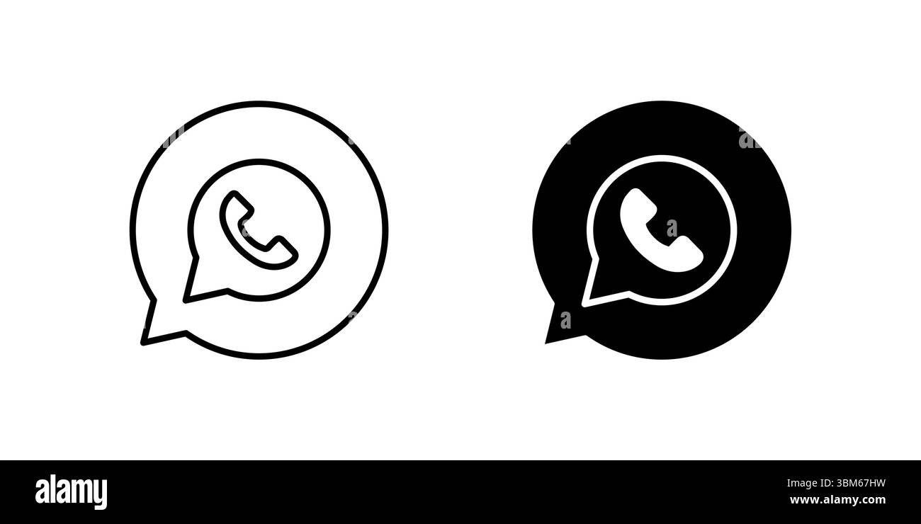 Einfache Chat-Bubble-Symbole für sofortige Kommunikation, Online-Gespräche und digitale Interaktion. Nützlich für Apps und soziale Medien. Stock Vektor