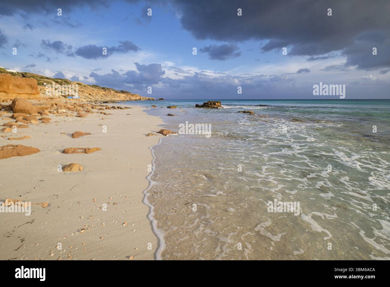 Migjorn es Copinyar Beach, Formentera, Pitiusas Inseln, Balearen Gemeinschaft, Spanien, Europa Stockfoto