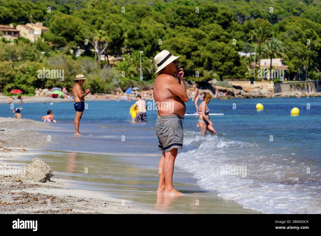 Es Ribell Beach, Cala sa Marjal, Costa de los Pinos, Son Servera, Mallorca, Balearen, Spanien, Europa Stockfoto