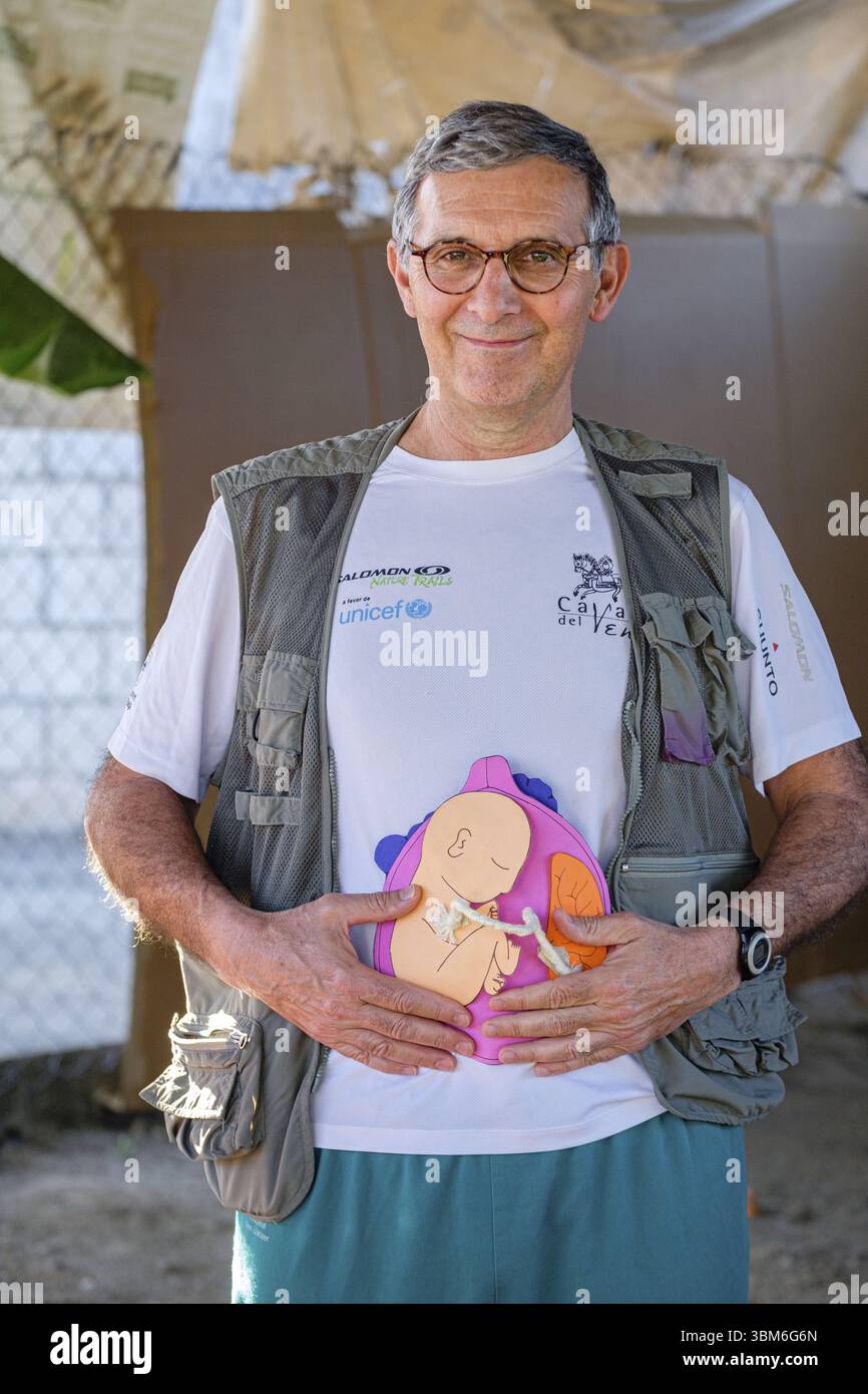 Schulung für medizinisches Zentrum Personal, San Bartolome Jocotenango, Gemeinde des Departements Quiche, Guatemala, Zentralamerika Stockfoto