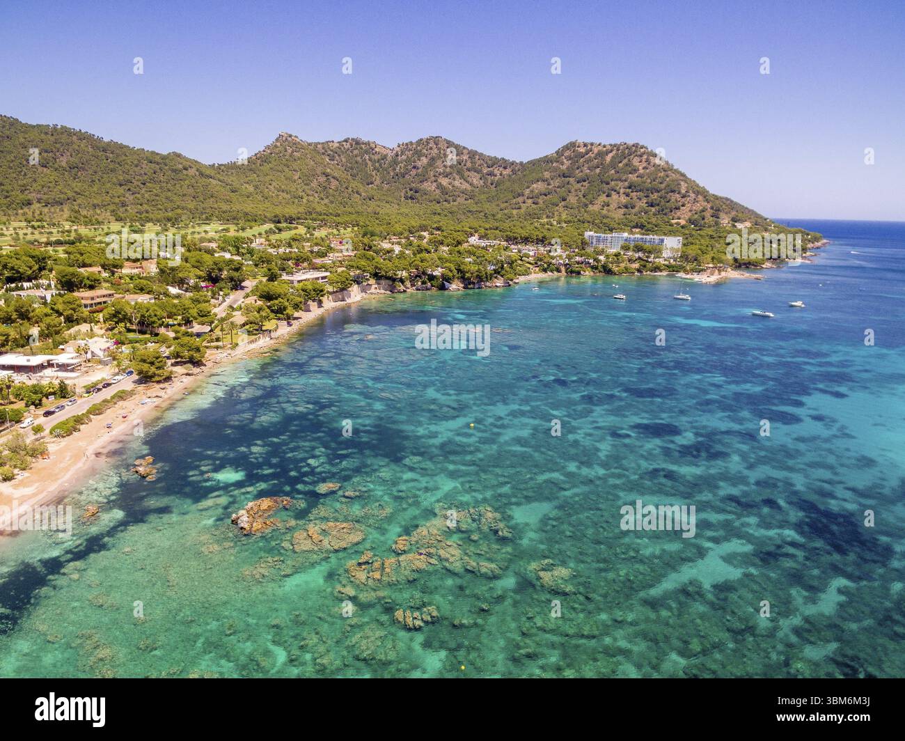 Es Ribell Beach, Cala sa Marjal, Costa de los Pinos, Son Servera, Mallorca, Balearen, Spanien, Europa Stockfoto