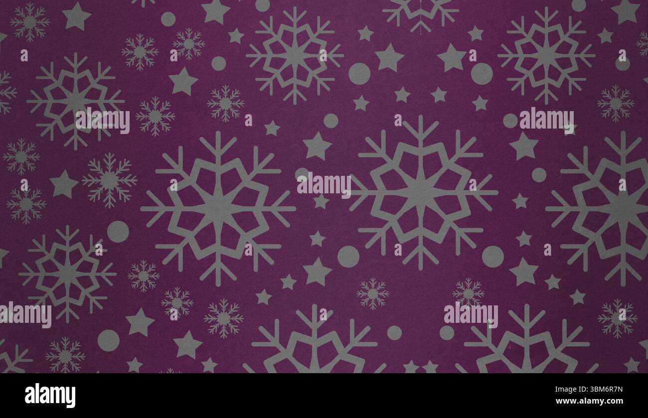 Schneeflocken-Tapetenmuster Stockfoto