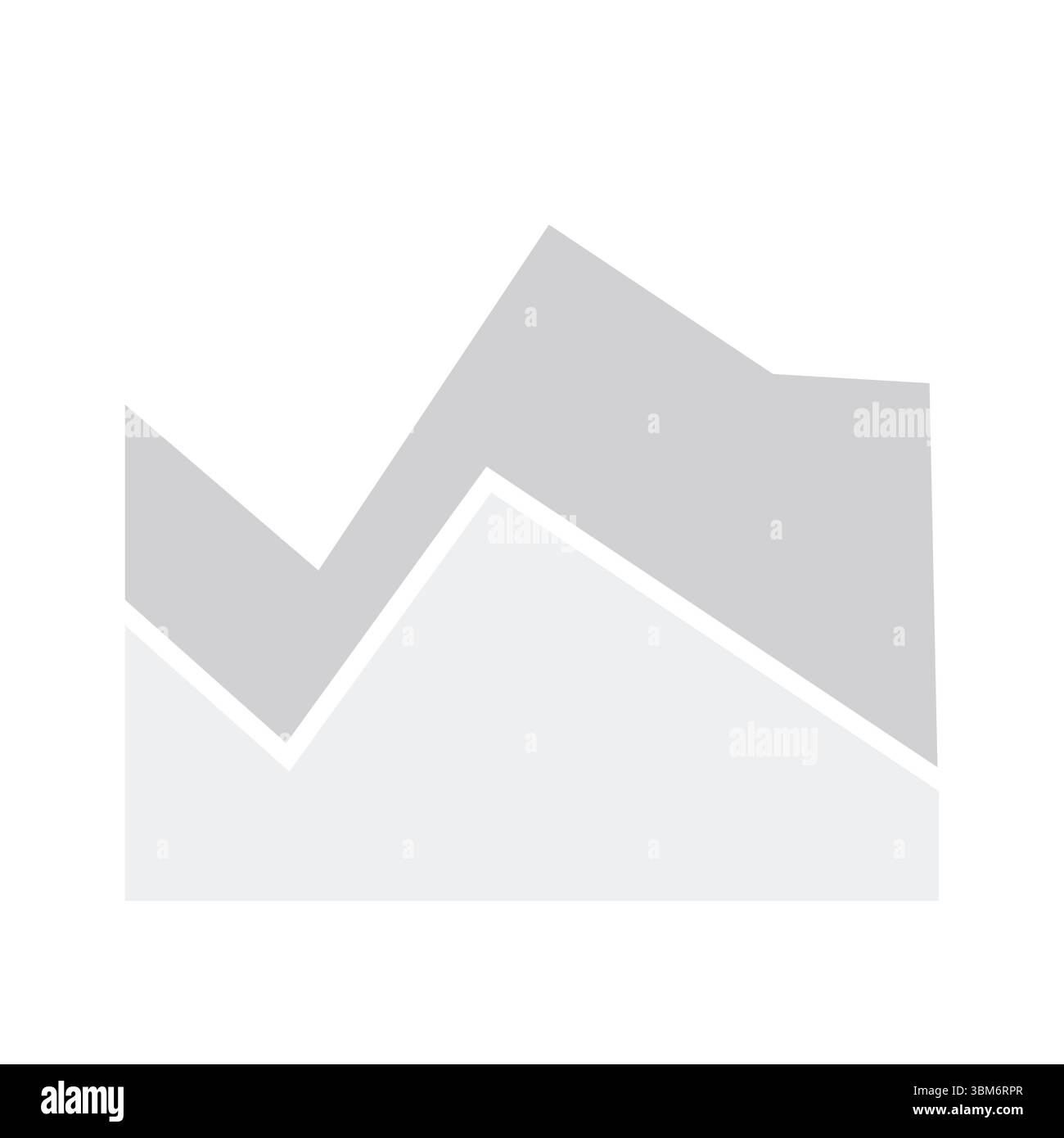 Vektorbild des Graubereichsdiagramms Stockfoto