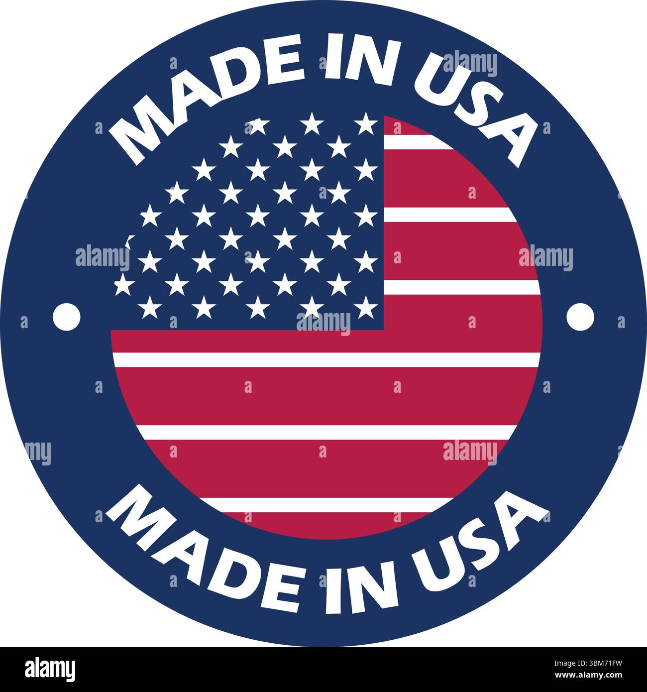 Made in USA Stempelset – amerikanisches Produktetikett, Logo, Emblem und Siegelvektor Made in USA Aufkleber Etikettenstempel Stock Vektor