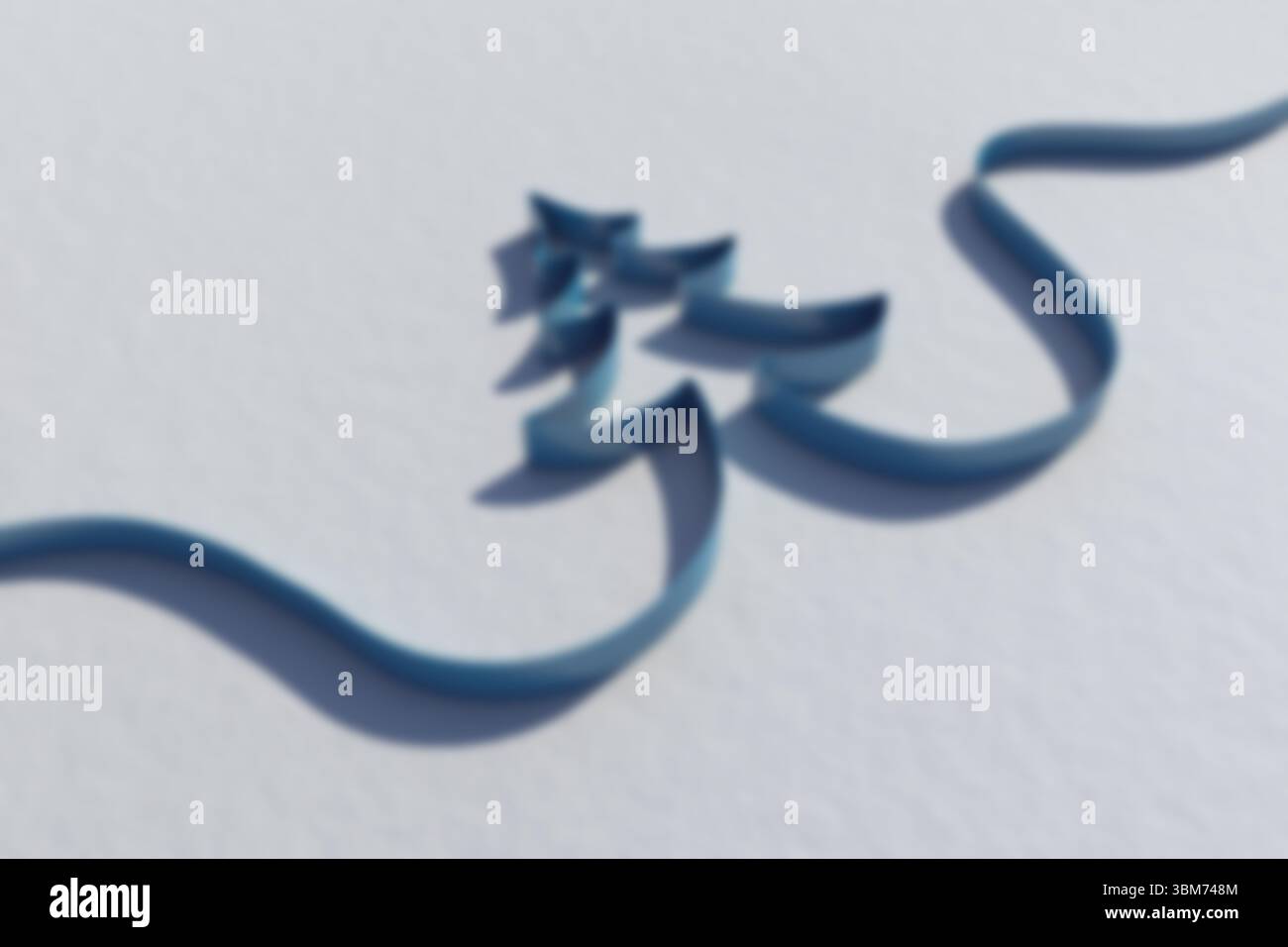 Verschwommenes Band in Form eines weihnachtsbaums Stockfoto