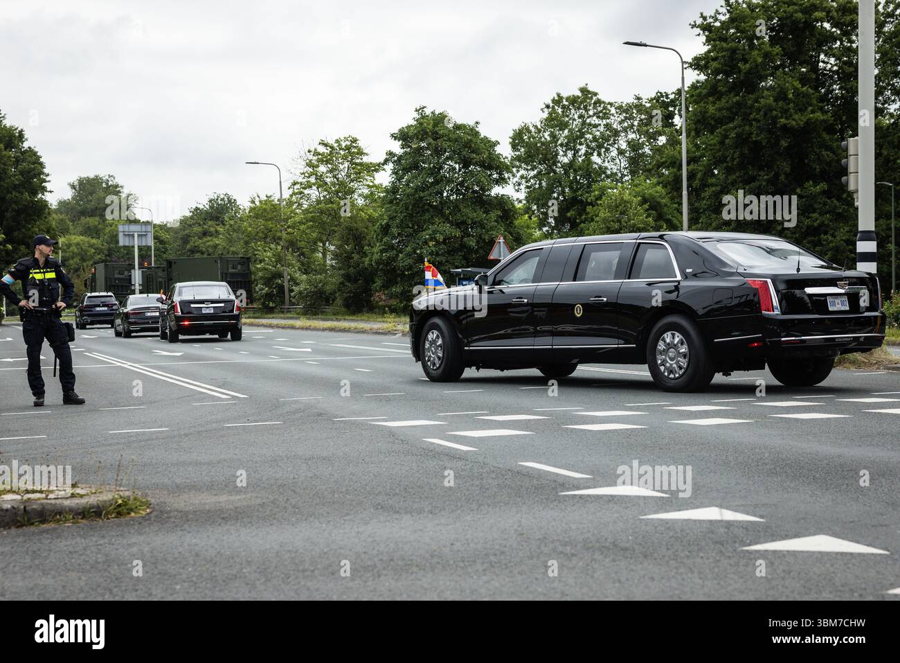 Juni 2025. DEN HAAG - Trump ist nach gegangen. NATO-Gipfel in Hofstad. Die Niederlande veranstalten zum ersten Mal in der Geschichte der NATO einen NATO-Gipfel. ANP LAURENS VAN PUTTEN netherlands Out - belgien Out Credit: ANP/Alamy Live News Stockfoto