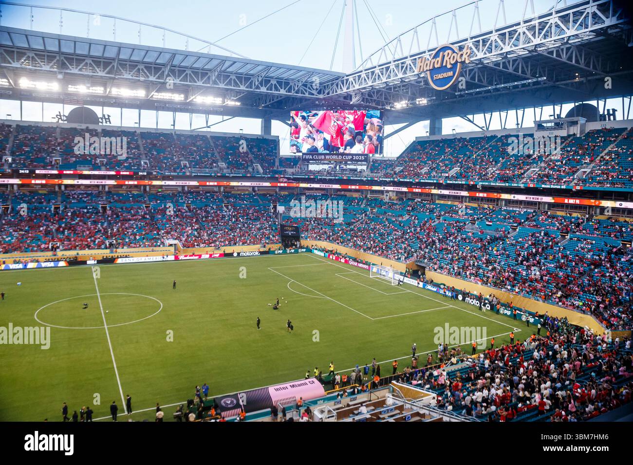 MIAMI GARDENS, FLORIDA - 14. JUNI: Ein allgemeiner Blick auf das Hard Rock Stadium vor der FIFA Club-Weltmeisterschaft 2025 Gruppenspiel zwischen Al Ahly FC und I Stockfoto